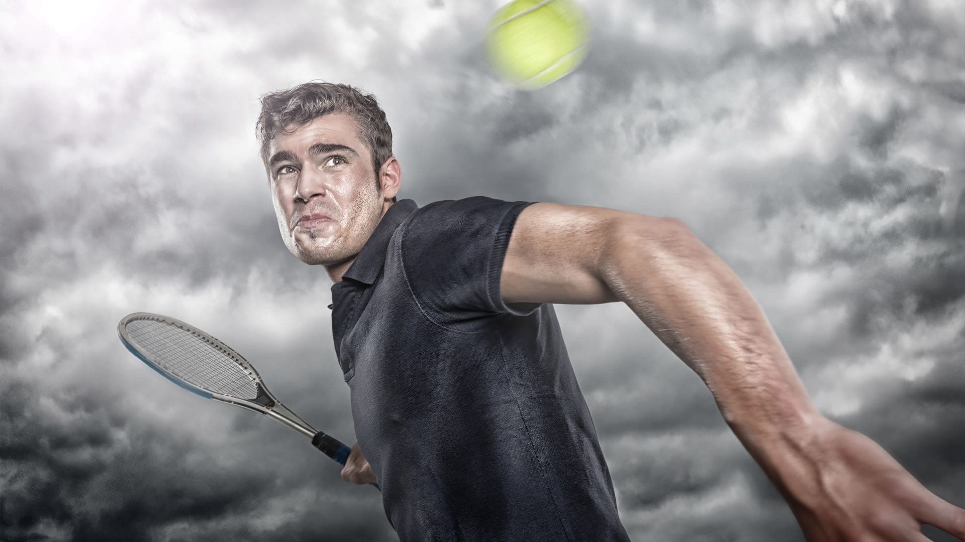 Jugador de tenis de pádel hombre atleta con raqueta de pádel tenis